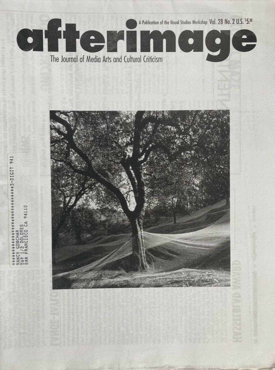 AFTERIMAGE magazine side cover  Vol 28 No  2  September/October 2000
